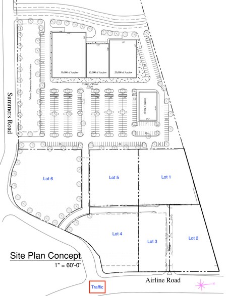 Airline Rd, Arlington, TN à vendre - Plan de site – Image 2 sur 4