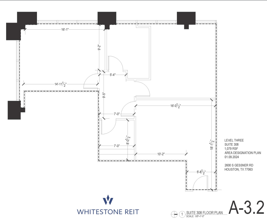 2600 S Gessner Rd, Houston, TX à louer Plan d’étage– Image 1 sur 1