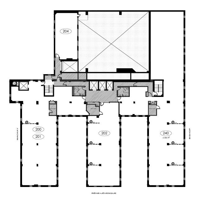 1425 Boul René-Lévesque O, Montréal, QC à louer Plan d’étage– Image 1 sur 1