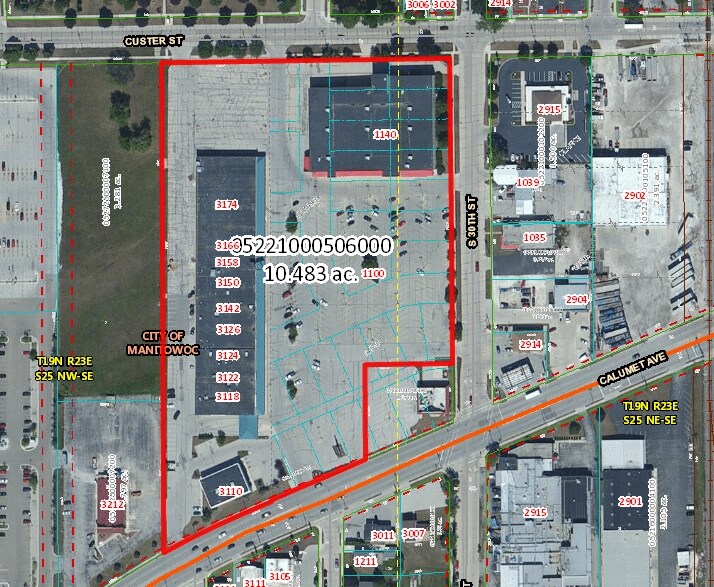 1140 S 30th St, Manitowoc, WI à vendre - Plan cadastral – Image 2 sur 4