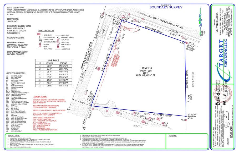 2615 Forum Blvd Blvd, Fort Myers, FL à louer - Plan de site – Image 3 sur 7