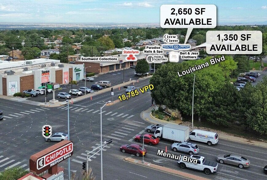 2633-2685 Louisiana Blvd NE, Albuquerque, NM à louer - Photo de l’immeuble – Image 3 sur 9