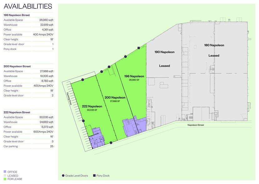 180-222 Napoleon St, San Francisco, CA à louer - Plan de site – Image 1 sur 10