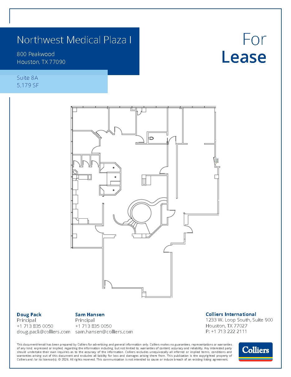 800 Peakwood Dr, Houston, TX à louer Plan d’étage– Image 1 sur 1