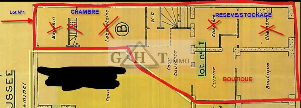 Local commercial dans La Courneuve à vendre - Plan d’étage – Image 3 sur 3
