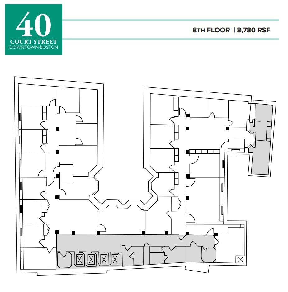 40 Court St, Boston, MA à louer Plan d’étage– Image 1 sur 1