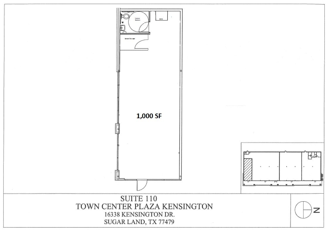 16338 Kensington Blvd, Sugar Land, TX à louer Plan d’étage– Image 1 sur 1
