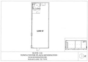 16338 Kensington Blvd, Sugar Land, TX à louer Plan d’étage– Image 1 sur 1