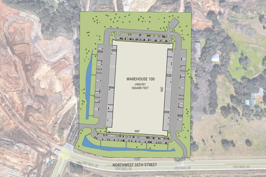 3848 NW 27th Ave, Ocala, FL à louer - Plan de site – Image 2 sur 2