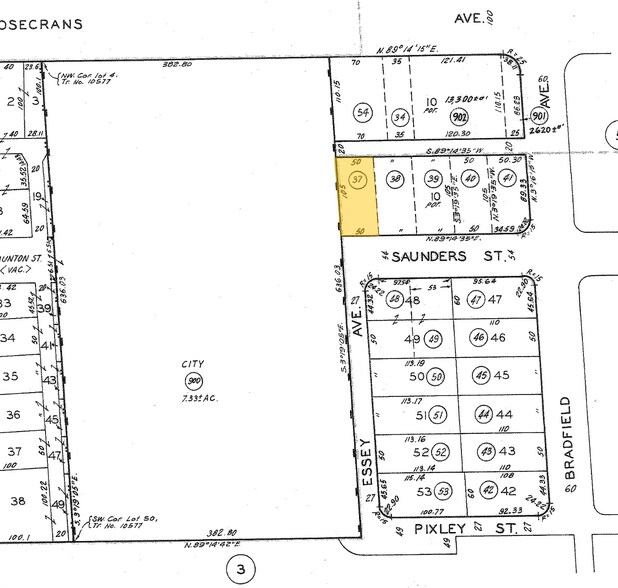 1631 E Saunders St, Compton, CA à vendre - Plan cadastral – Image 1 sur 1