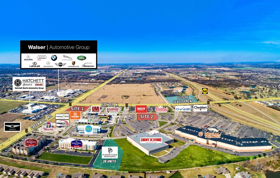 13th St. N & Greenwich Rd., Wichita, KS à vendre - Aérien – Image 2 sur 8