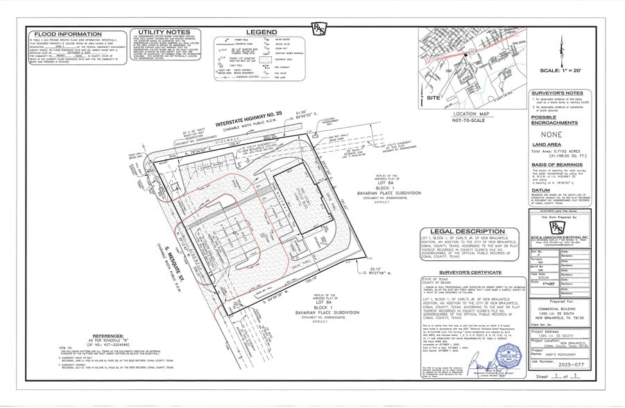 1395 S IH 35, New Braunfels, TX à louer - Plan de site – Image 2 sur 2