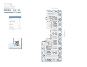 100 Park Ave, New York, NY à louer Plan d’étage– Image 2 sur 2