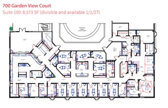 700 Garden View Ct, Encinitas, CA à louer Plan d’étage– Image 1 sur 1
