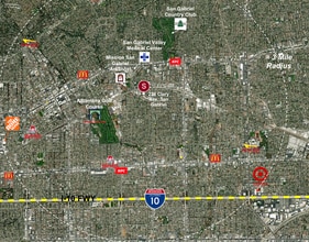 236 Clary Ave, San Gabriel, CA - Vue aérienne vue de carte
