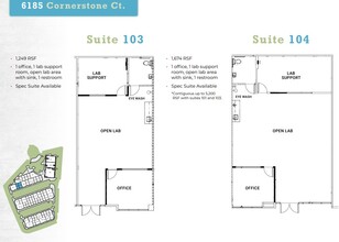 6185 Cornerstone Ct E, San Diego, CA à louer Plan d’étage– Image 1 sur 1