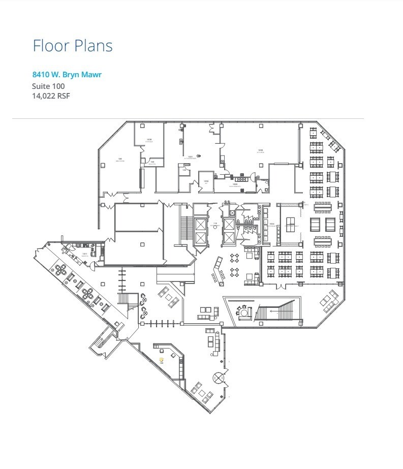 8410 W Bryn Mawr Ave, Chicago, IL à louer Plan d’étage– Image 1 sur 1