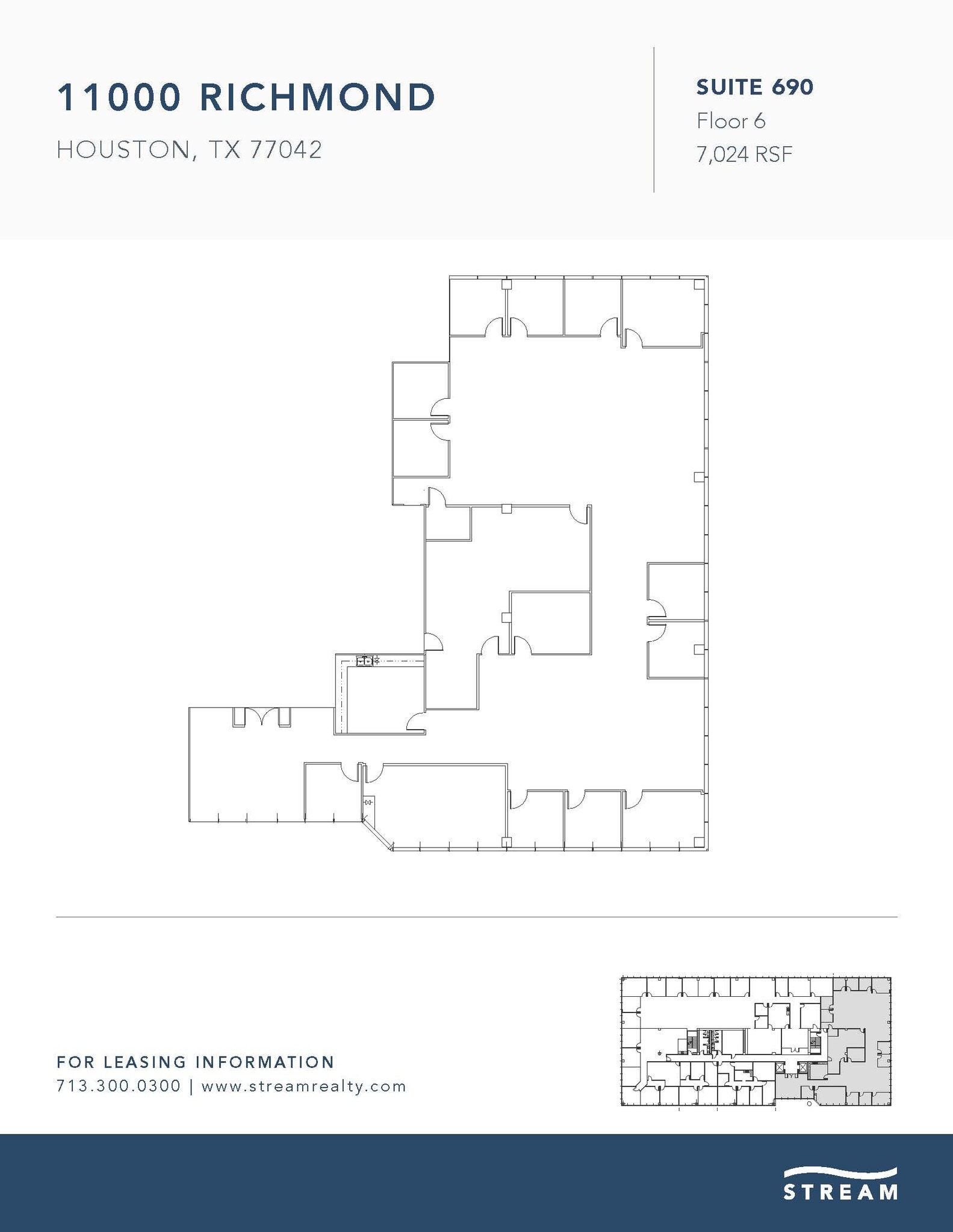 11000 Richmond Ave, Houston, TX à louer Plan d’étage– Image 1 sur 1