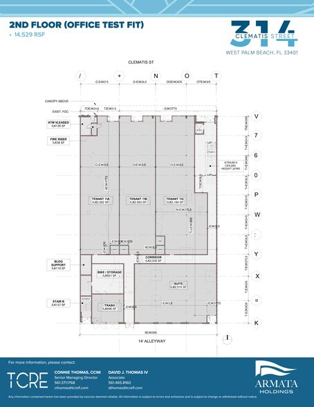 314 Clematis St, West Palm Beach, FL à louer - Plan de site – Image 2 sur 7
