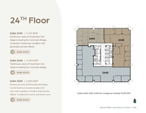 600 B St, San Diego, CA à louer Plan d’étage– Image 1 sur 5
