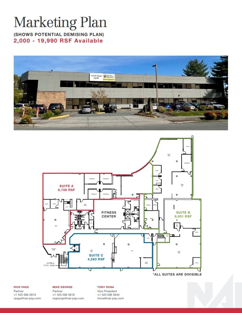 5200 Southcenter Blvd, Tukwila, WA à louer Plan d’étage– Image 1 sur 1