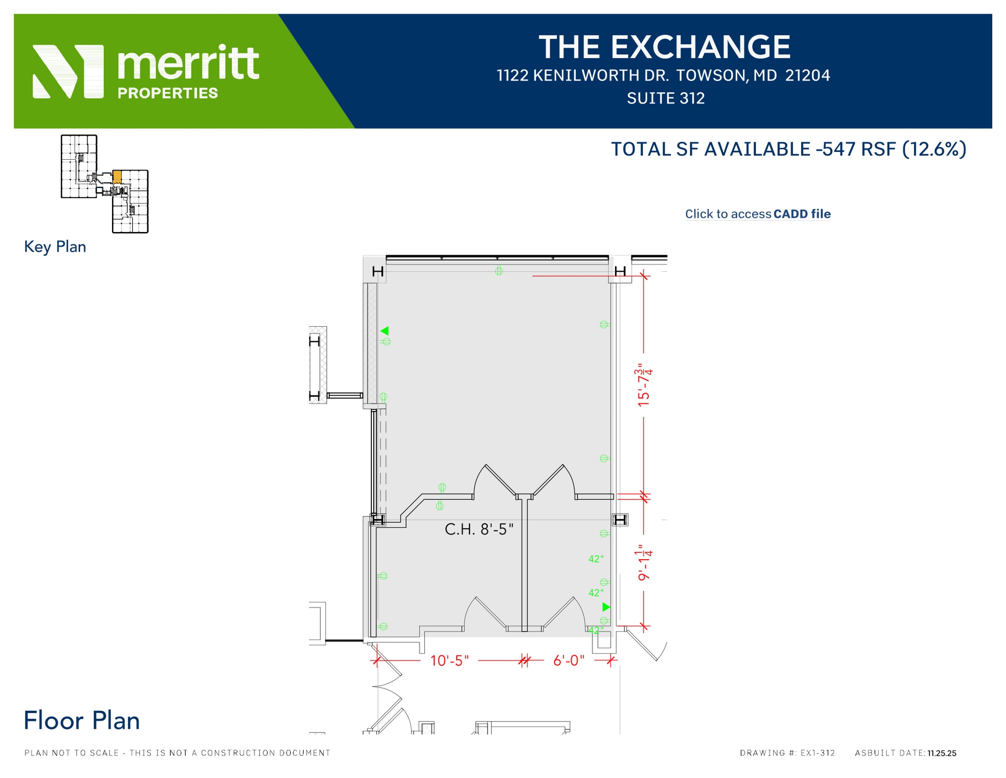 1122 Kenilworth Dr, Towson, MD à louer Plan d’étage– Image 1 sur 1