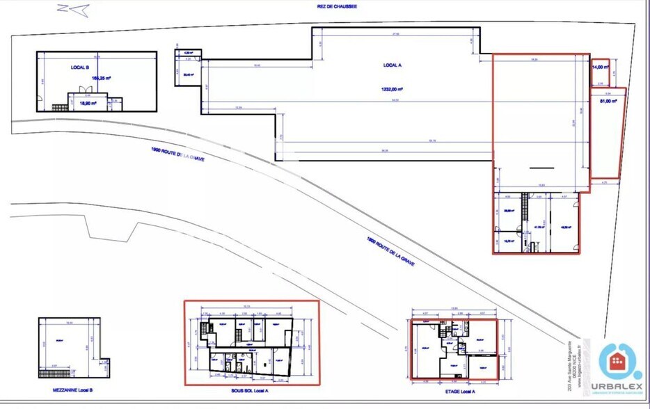 Industriel/Logistique dans Carros à louer - Plan d’étage – Image 3 sur 8