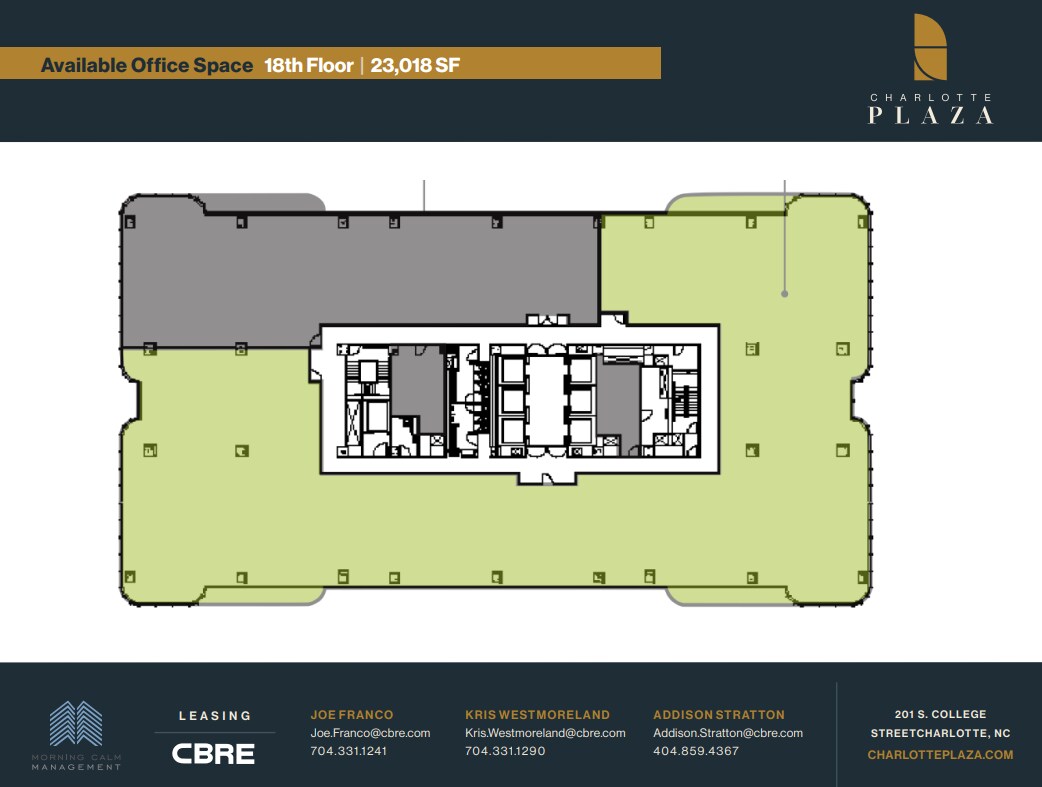 201 S College St, Charlotte, NC à louer Plan d’étage– Image 1 sur 1