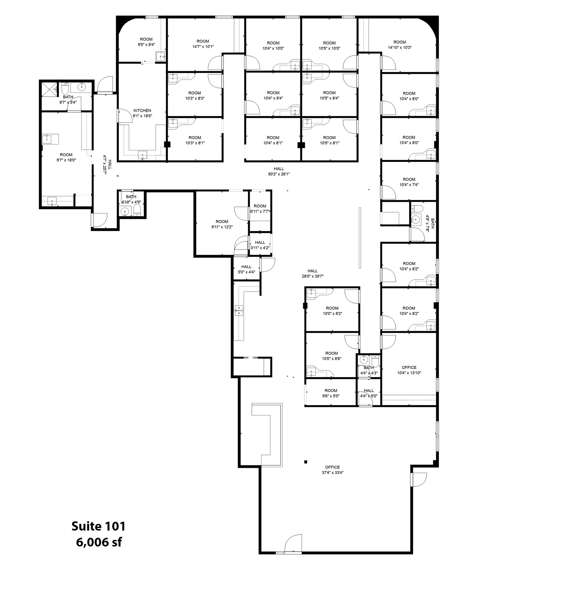 2801 Parklawn Dr, Oklahoma City, OK à louer Plan d’étage– Image 1 sur 1