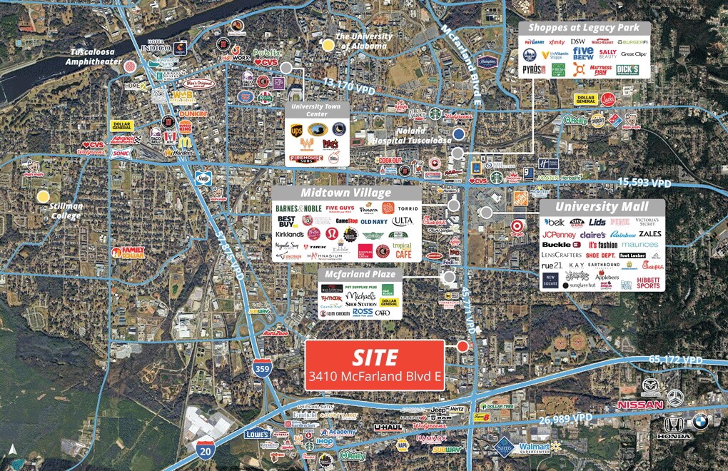 3410 McFarland Blvd E, Tuscaloosa, AL à vendre Photo principale– Image 1 sur 8