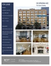 130 Spadina Ave, Toronto, ON à louer Plan de site– Image 1 sur 1