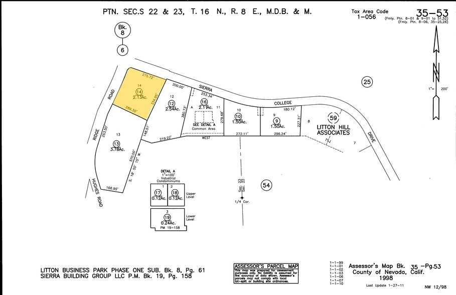 Sierra College Dr, Grass Valley, CA à vendre - Plan cadastral – Image 2 sur 10