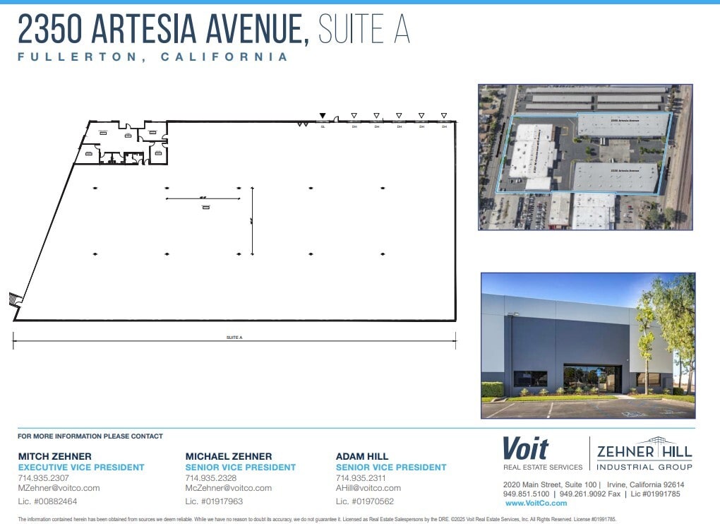 2350 W Artesia Ave, Fullerton, CA à louer Plan d’étage– Image 1 sur 1