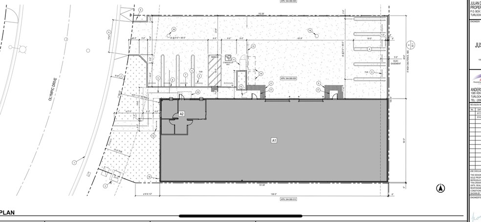 1800 Olympic Dr, Turlock, CA à louer - Plan cadastral – Image 3 sur 7