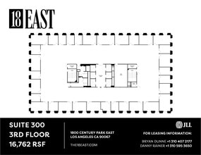 1800 Century Park E, Los Angeles, CA à louer Plan d’étage– Image 1 sur 1