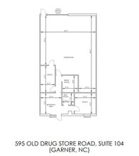 595 Old Drug Store Rd, Garner, NC à louer Plan d’étage– Image 1 sur 1