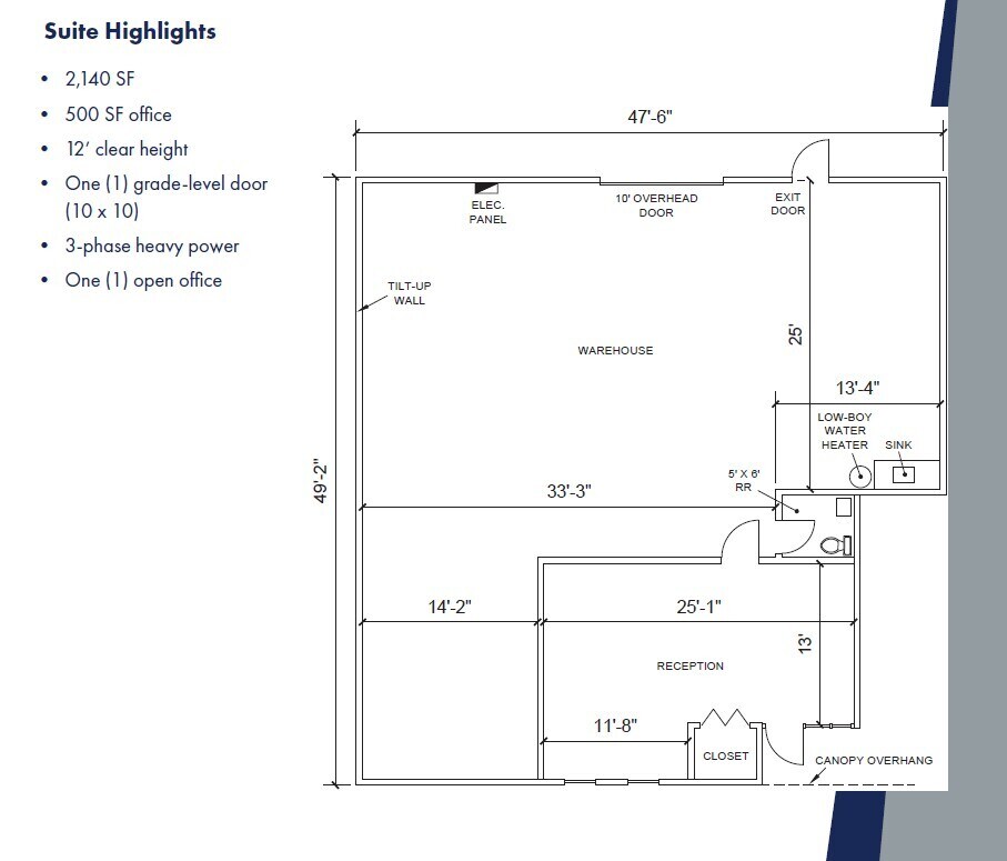 1109 S Airport Cir, Euless, TX à louer Plan d’étage– Image 1 sur 1