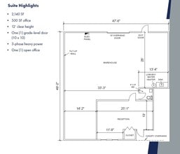 1109 S Airport Cir, Euless, TX à louer Plan d’étage– Image 1 sur 1