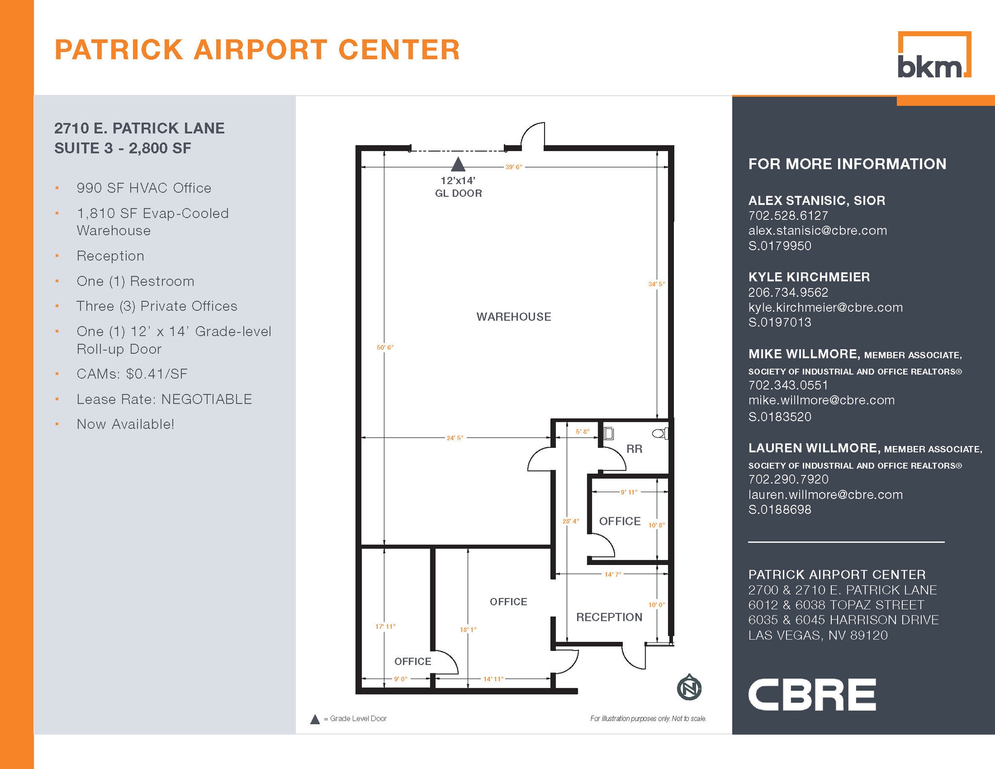 2700 E Patrick Ln, Las Vegas, NV à louer Plan d’étage– Image 1 sur 1