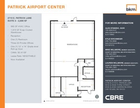 2700 E Patrick Ln, Las Vegas, NV à louer Plan d’étage– Image 1 sur 1