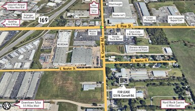 1231 N Garnett Rd, Tulsa, OK - Vue aérienne  vue de carte