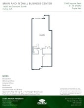 1200 Main St, Irvine, CA à louer Plan d’étage– Image 1 sur 1