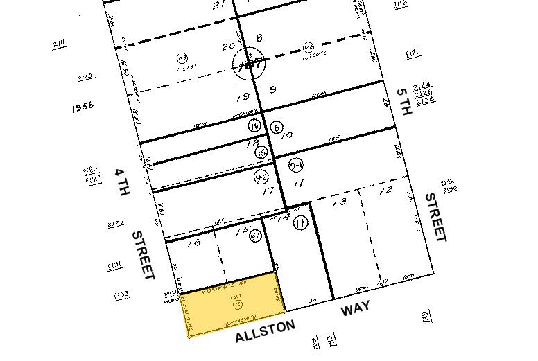 727 Allston Way, Berkeley, CA à louer - Plan cadastral – Image 2 sur 8