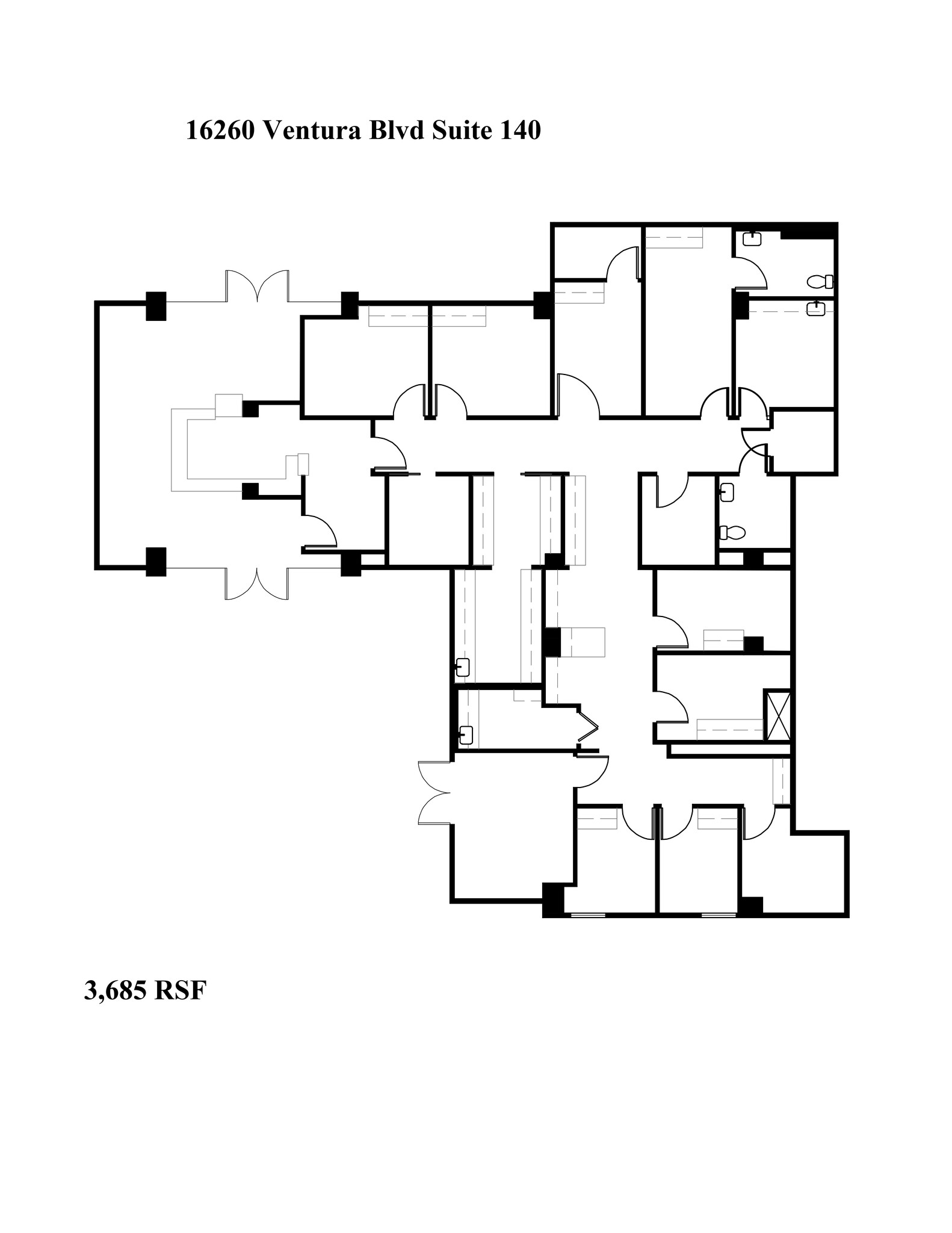 16260 Ventura Blvd, Encino, CA à louer Plan de site– Image 1 sur 1