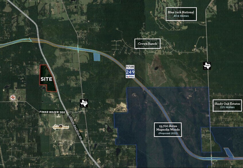County Road 302 Rd, Plantersville, TX à vendre - Aérien – Image 1 sur 2