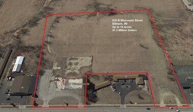 830 N Wisconsin St, Elkhorn, WI - VUE AÉRIENNE  vue de carte - Image1