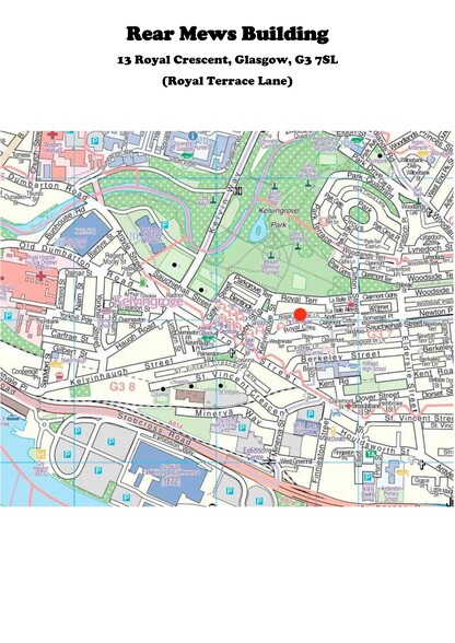 13 Royal Crescent, Glasgow à louer - Plan de site – Image 2 sur 2