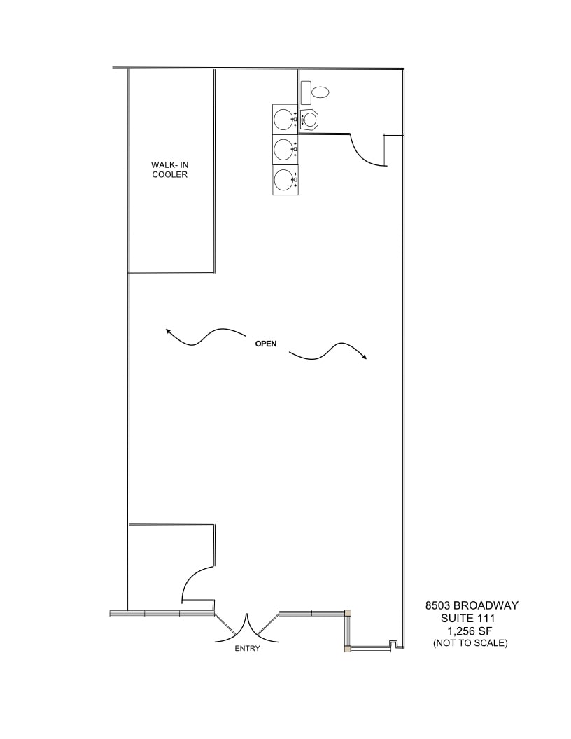 8503 Broadway St, San Antonio, TX à louer Plan d’étage– Image 1 sur 1
