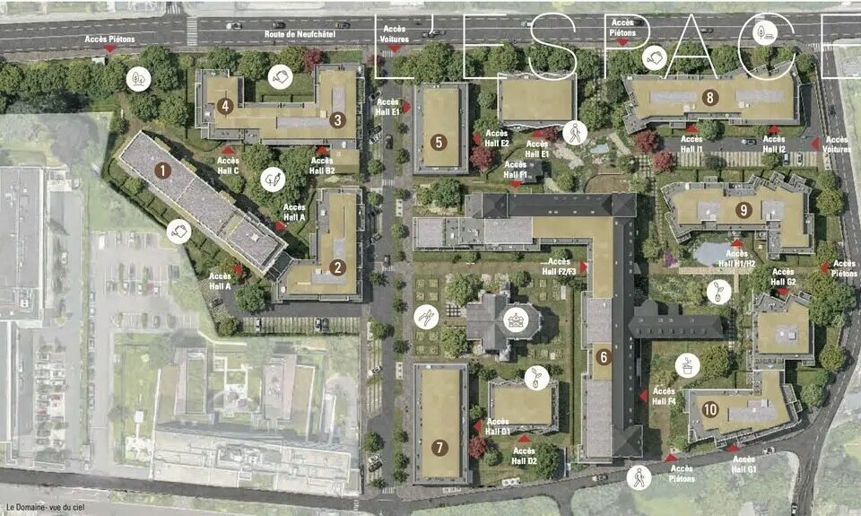 Bureau dans Bois-Guillaume à vendre Plan de site– Image 1 sur 4