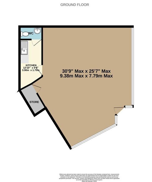 43 Alcombe Rd, Minehead à vendre - Plan d’étage – Image 2 sur 2